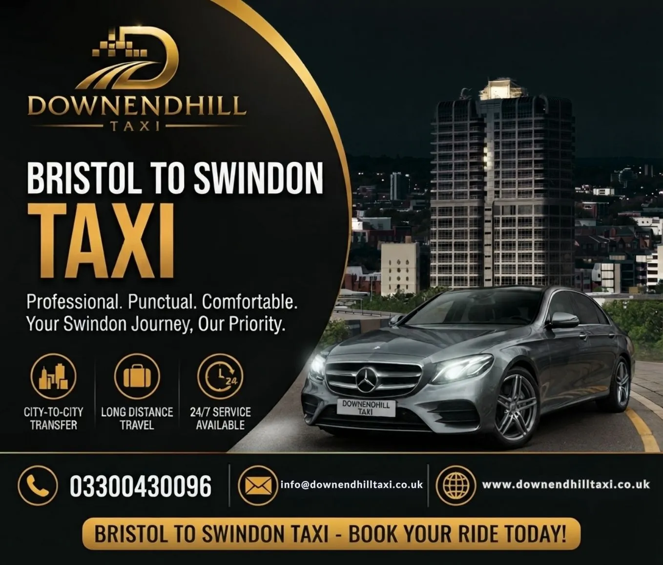 Bristol to Swindon Taxi